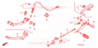 PEDALE pour Honda CB 1300 ABS, TETE DE FOURCHE de 2013