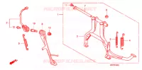BEQUILLE pour Honda CB 1300 SUPER FOUR de 2009