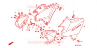 COUVERCLES LATERAUX pour Honda CB 1300 SUPER FOUR de 2009