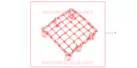FILET BAGAGES NOIR pour Honda CB 1300 SUPER FOUR ABS de 2008
