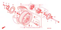ROUE ARRIERE pour Honda CB 1300 SUPER FOUR ABS de 2008