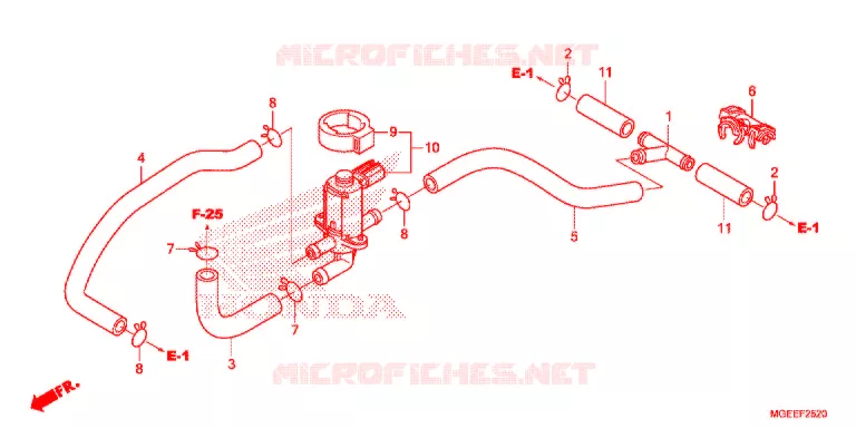 VALVE DE COMMANDE D'INJECTION D'AIR Honda MOTO 1200 VFR 2016  VFR1200FDF