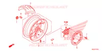 ROUE ARRIERE pour Honda VFR 1200 F de 2015