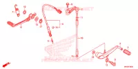 PEDALE pour Honda CBR 1000 RR SP TRICOLORE de 2015