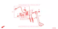 BEQUILLE pour Honda CBR 125 REPSOL de 2015