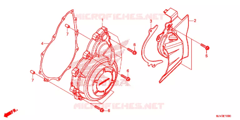 CARTER D'ALLUMAGE Honda MOTO 500 CBR 2015  CBR500RAF
