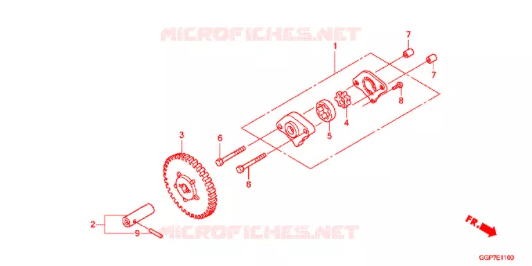 POMPE A HUILE Honda SCOOTER 50 VISION 2015  NSC50T2F