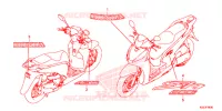 AUTOCOLLANTS pour Honda SH 300 I ABS de 2015
