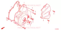 CARTER MOTEUR GAUCHE pour Honda CBR 250 R ABS NOIRE de 2011