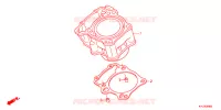 CYLINDRE pour Honda CBR 250 R ABS TRICOLORE de 2012