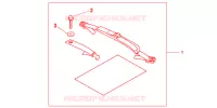 FIXATION SAC DE SELLE pour Honda CBR 250 R BLEUE de 2011