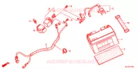 BATTERIE pour Honda CBR 600 R ABS VERMELHO de 2013