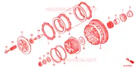 EMBRAYAGE pour Honda CBR 600 R ABS VERMELHO de 2013