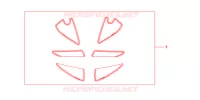 KIT DECO RACING pour Honda CBR 600 R ABS VERMELHO de 2013