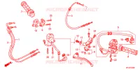 LEVIER DE GUIDON   CABLE   COMMODO pour Honda CBR 600 R ABS VERMELHO de 2013