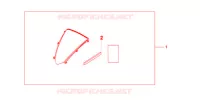 PARE BRISE pour Honda CBR 600 R ABS VERMELHO de 2013