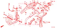 SILENCIEUX D'ECHAPPEMENT pour Honda CBR 600 R ABS VERMELHO de 2013