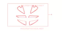 KIT DECO RACING pour Honda CBR 600 R ABS RED de 2012