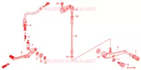 SELECTEUR   PEDALE DE FREIN pour Honda CBR 600 R ABS RED de 2012