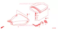 SELLE pour Honda CBR 600 R ABS RED de 2012