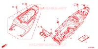 CARENAGES ARRIERE pour Honda CBR 600 R ABS RED de 2012