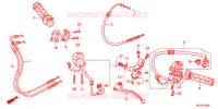 LEVIER DE GUIDON   CABLE   COMMODO pour Honda CBR 600 R ABS RED de 2012
