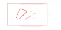 PARE BRISE pour Honda CBR 600 R ABS RED de 2012