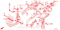 SILENCIEUX D'ECHAPPEMENT pour Honda CBR 600 R ABS RED de 2012