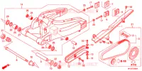 BRAS OSCILLANT pour Honda CBR 600 R ABS PRETO de 2012