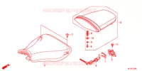 SELLE pour Honda CBR 600 R ABS PRETO de 2012