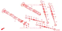ARBRE A CAMES   SOUPAPE pour Honda CBR 600 R ABS BLACK de 2012