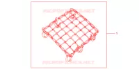 FILET BAGAGES NOIR pour Honda CBR 600 R ABS NOIRE de 2012