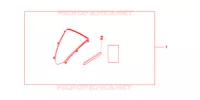 PARE BRISE pour Honda CBR 600 R ABS NOIRE de 2012