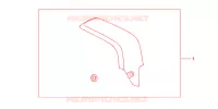 PROTECTION D'ECHAPPEMENT CARBONE pour Honda CBR 600 R ABS NOIRE de 2012