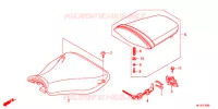SELLE pour Honda CBR 600 R ABS NOIRE de 2012