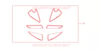 KIT DECO RACING pour Honda CBR 600 R ABS BLACK de 2012