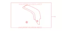 PROTECTION D'ECHAPPEMENT CARBONE pour Honda CBR 600 R ABS BLACK de 2012