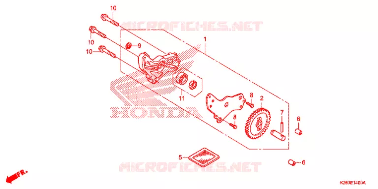 POMPE A HUILE Honda MOTO 125 MSX 2015  MSX125F