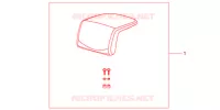 DOSSERET DE TOP CASE (TOP) pour Honda NC 700 X ABS de 2013
