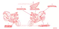 AUTOCOLLANTS pour Honda NC 700 X ABS 35KW de 2013
