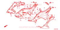 COUVERCLES LATERAUX pour Honda NC 700 X ABS de 2013