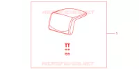 DOSSERET DE TOP CASE (TOP) pour Honda NC 700 X ABS de 2013