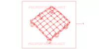 FILET BAGAGES NOIR pour Honda NC 700 X ABS de 2013