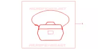 SAC INTERIEUR DE TOP CASE pour Honda NC 700 X ABS de 2013
