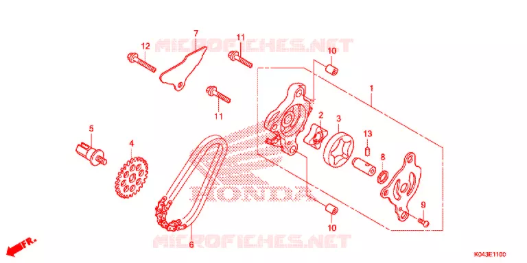 POMPE A HUILE Honda SCOOTER 300 FORZA 2016  NSS300D