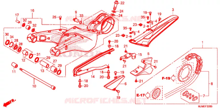 BRAS OSCILLANT Honda MOTO 800 CROSSRUNNER 2017  VFR800XF