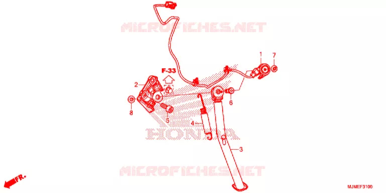 BEQUILLE Honda MOTO 800 CROSSRUNNER 2015  VFR800XF