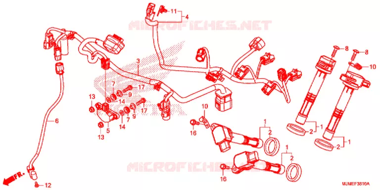 FAISCEAU SECONDAIRE Honda MOTO 800 CROSSRUNNER 2016  VFR800XF
