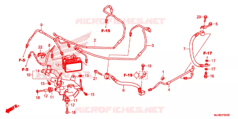 MODULATEUR ABS Honda MOTO 800 CROSSRUNNER 2016  VFR800XF