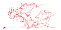 COUVERCLES LATERAUX (CB1300/A/S/SA) pour Honda CB 1300 de 2005
